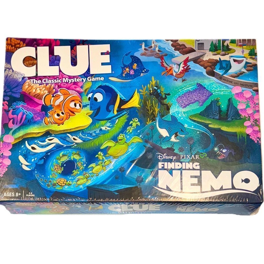 **SOLD** CLUE Board Game Finding Nemo Ltd Edition Disney Pixar Mystery Game - Picture 2 of 14